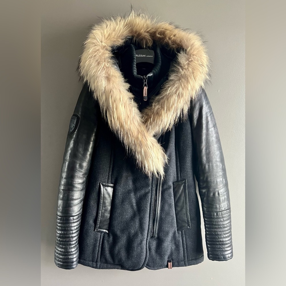 RUDSAK- Jackets & Coats - leather and wool - RUDSAK fur coat Size XS